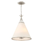 Aeon Modern Minimalist Brass Fabric Pendant Lamp