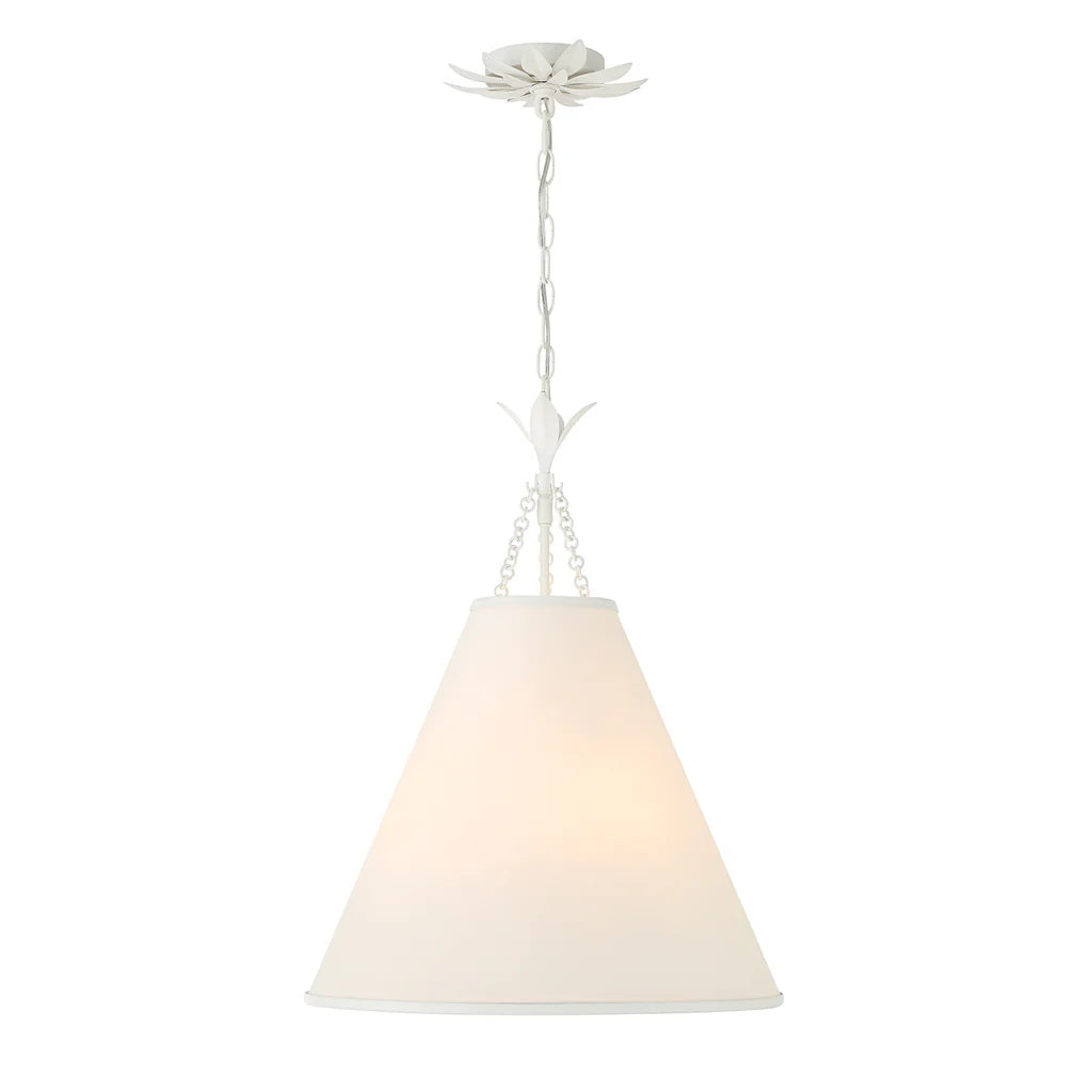 Aeon Modern Minimalist Brass Fabric Pendant Lamp