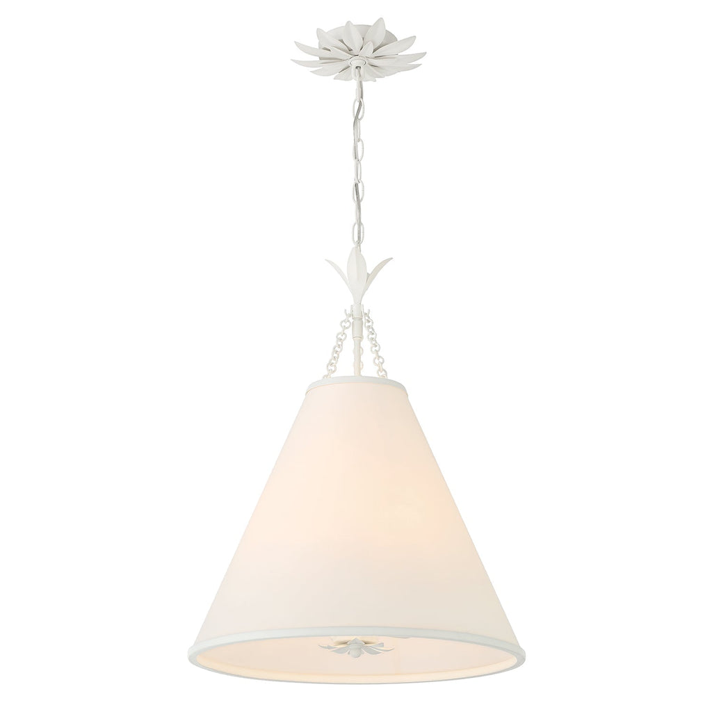 Aeon Modern Minimalist Brass Fabric Pendant Lamp
