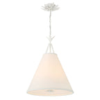 Aeon Modern Minimalist Brass Fabric Pendant Lamp