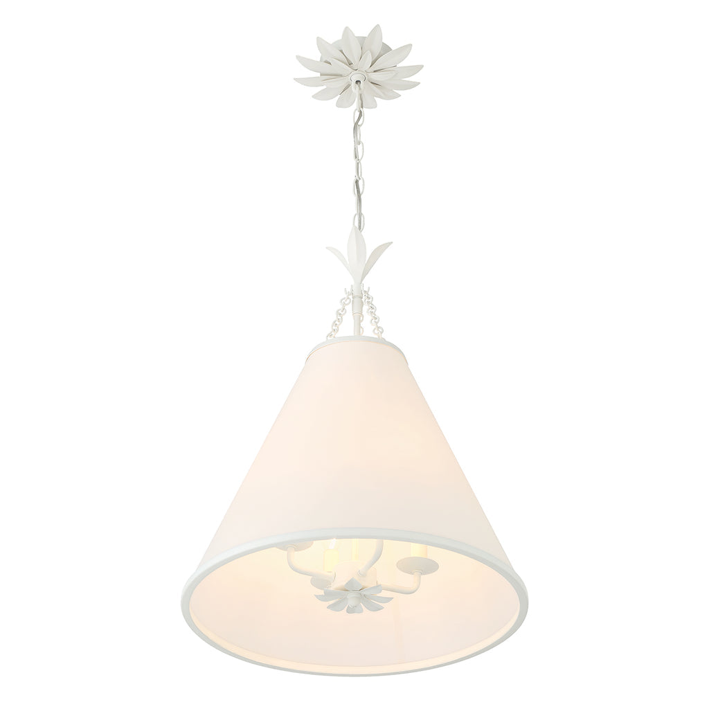 Aeon Modern Minimalist Brass Fabric Pendant Lamp