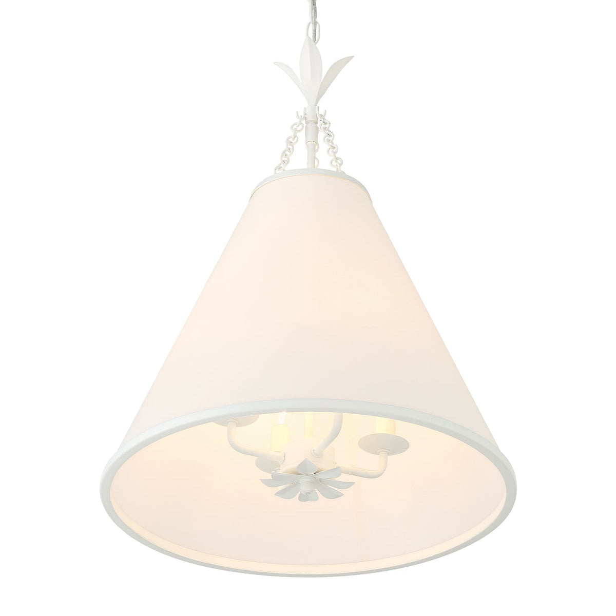 Aeon Modern Minimalist Brass Fabric Pendant Lamp