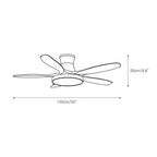 Nielsen Ceiling Fan Light Wood Color