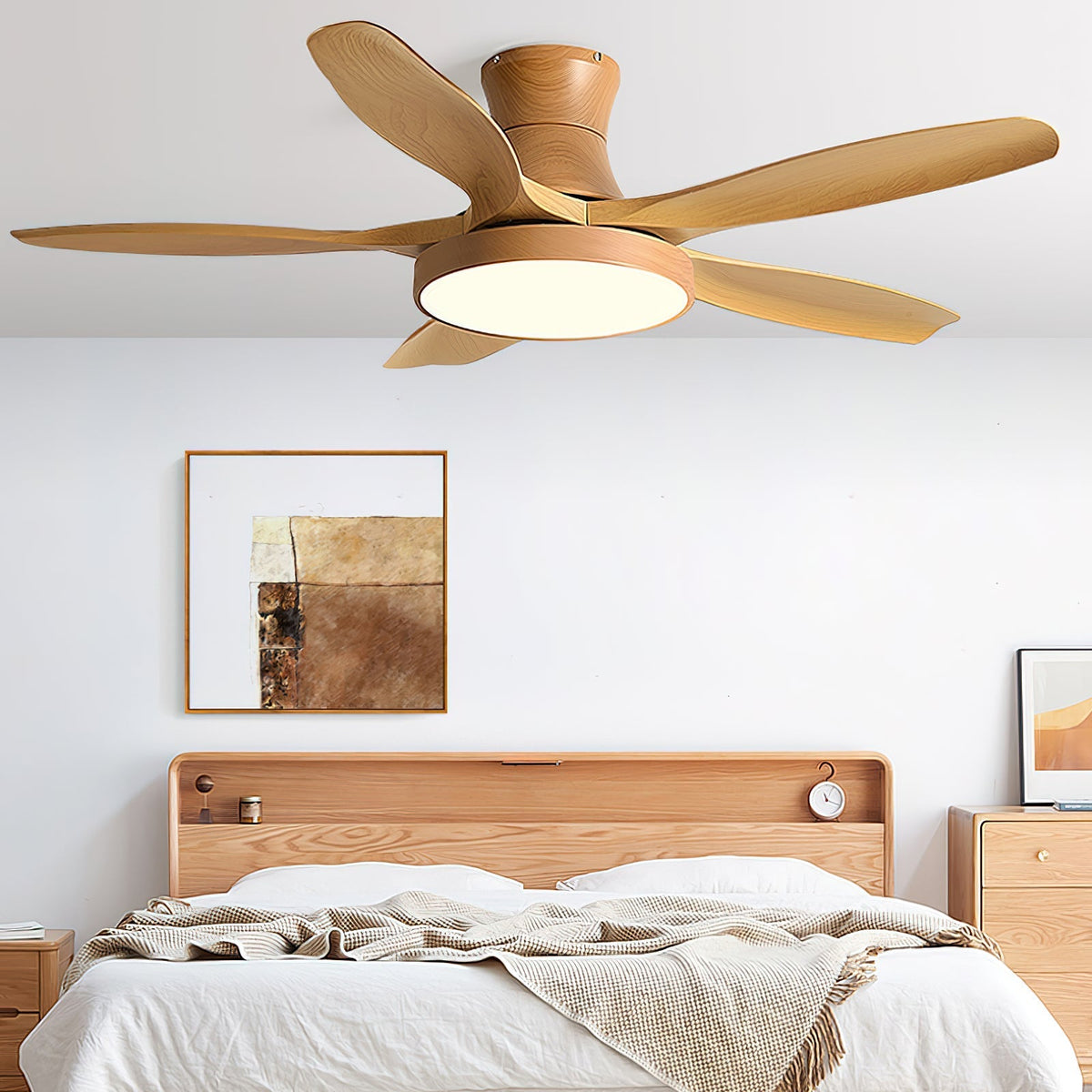 Nielsen Ceiling Fan Light Wood Color