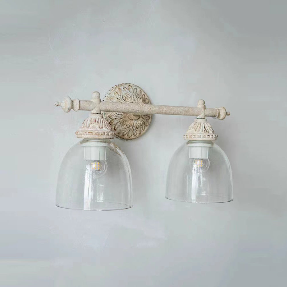 Orion Vintage Industrial Vanity Glass Wall Lamp