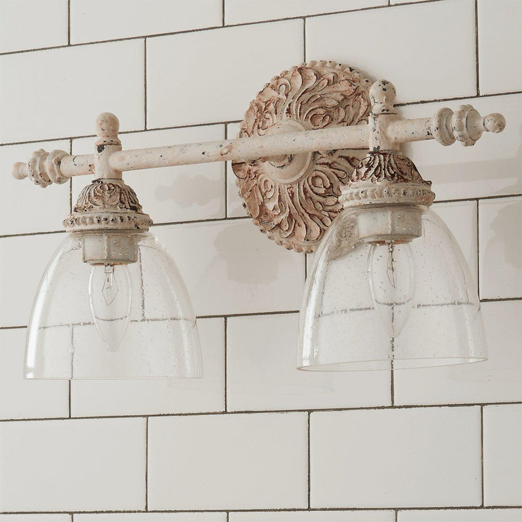 Orion Vintage Industrial Vanity Glass Wall Lamp