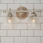 Orion Vintage Industrial Vanity Glass Wall Lamp