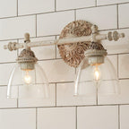Orion Vintage Industrial Vanity Glass Wall Lamp