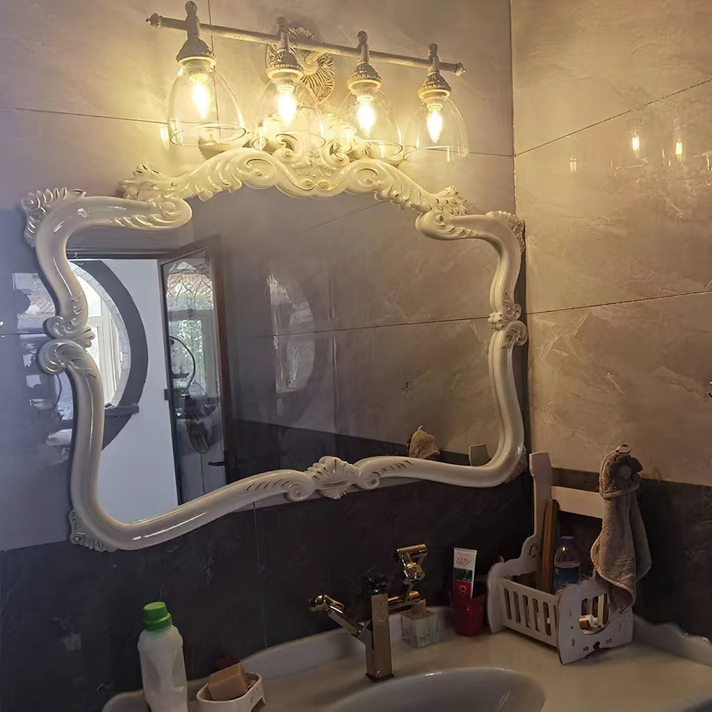 Orion Vintage Industrial Vanity Glass Wall Lamp