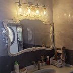 Orion Vintage Industrial Vanity Glass Wall Lamp