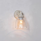 Orion Vintage Industrial Vanity Glass Wall Lamp