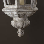 Seren Postmodern Luxury Elegance Wood Resin Lantern Pendant Lamp