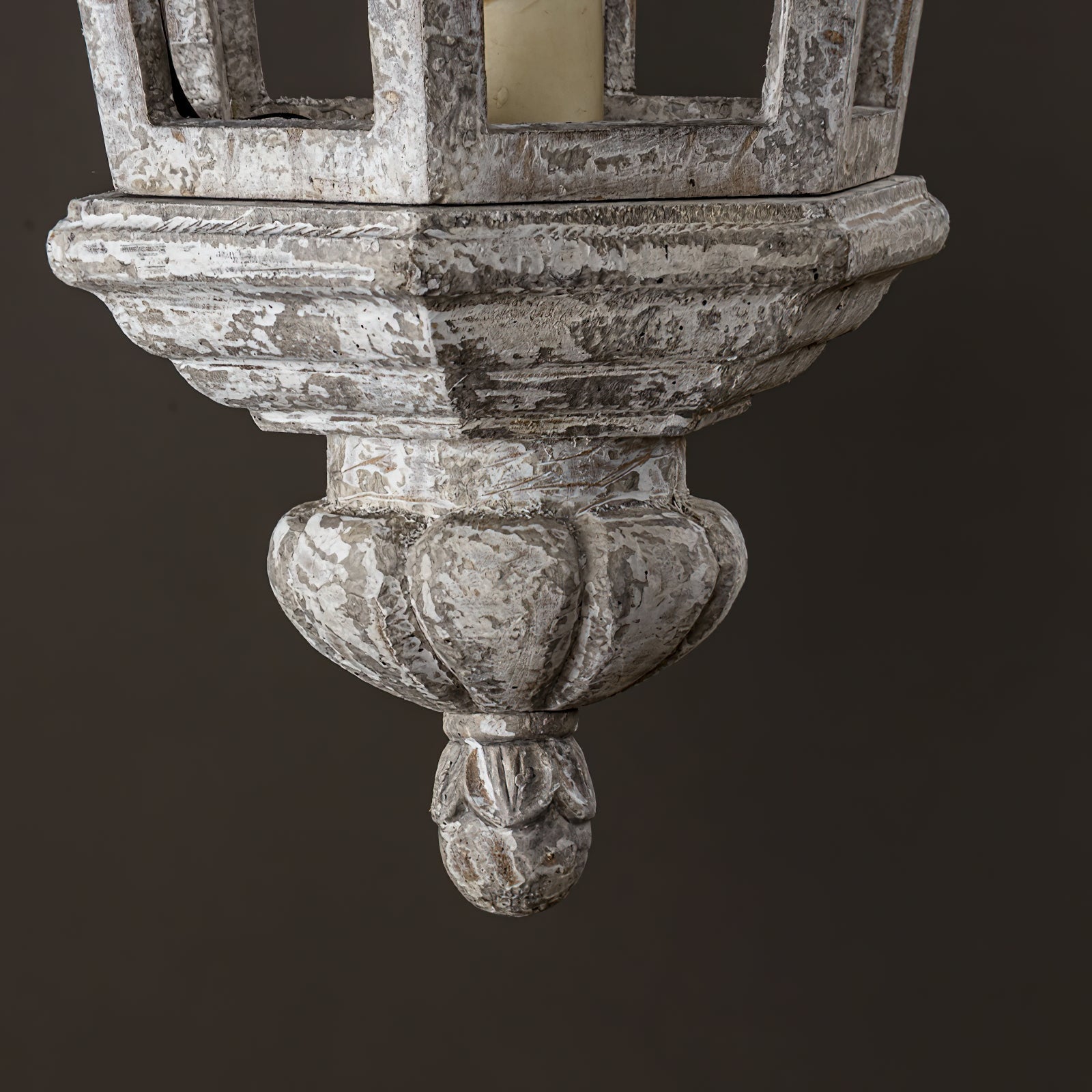 Seren Postmodern Luxury Elegance Wood Resin Lantern Pendant Lamp