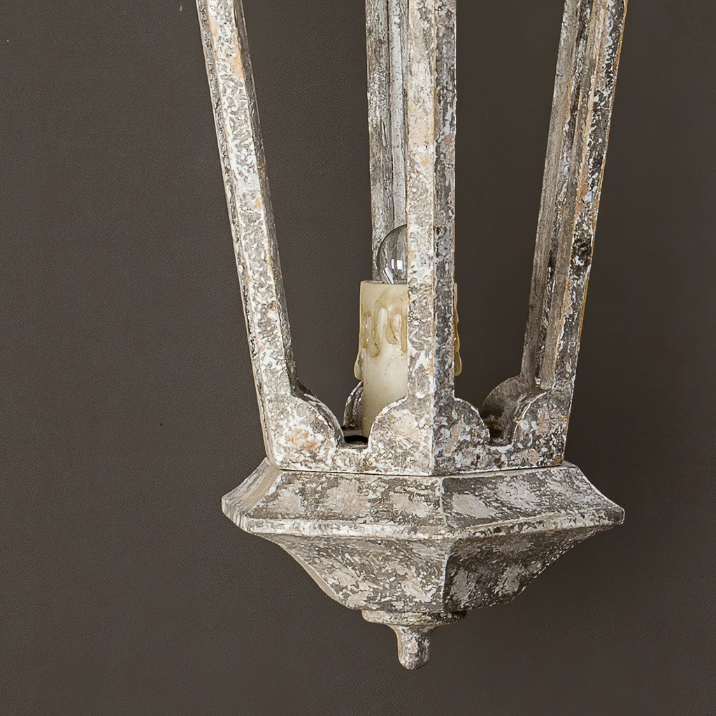 Seren Postmodern Luxury Elegance Wood Resin Lantern Pendant Lamp