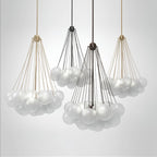 Lustra Chandelier Bubble Frosted Glass