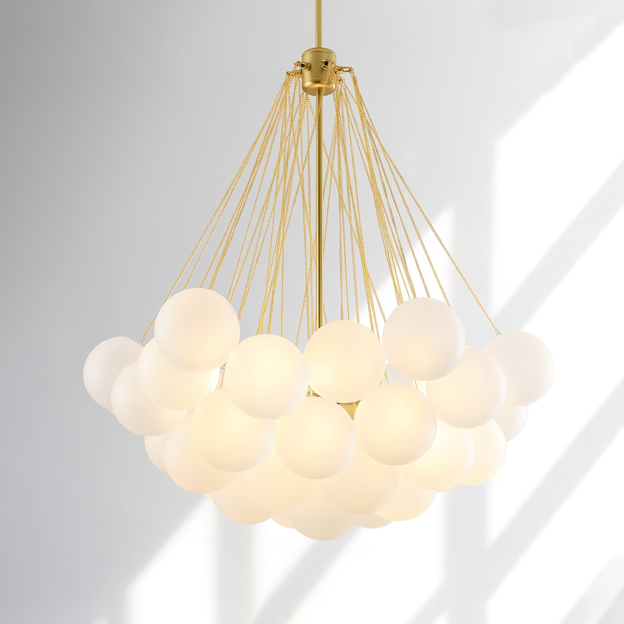 Lustra Chandelier Bubble Frosted Glass