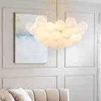 Lustra Chandelier Bubble Frosted Glass