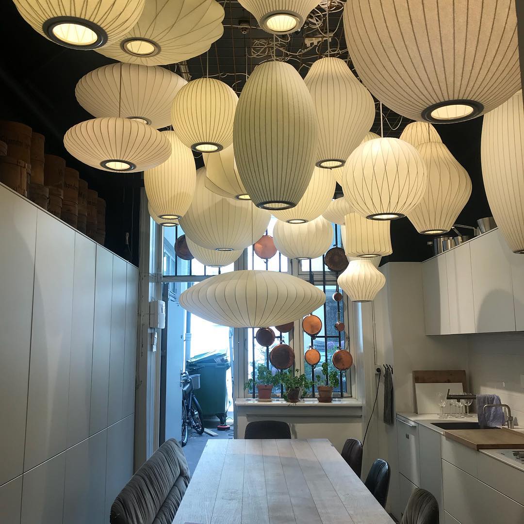 Solarnce Silk & Steel Pendant Lamp