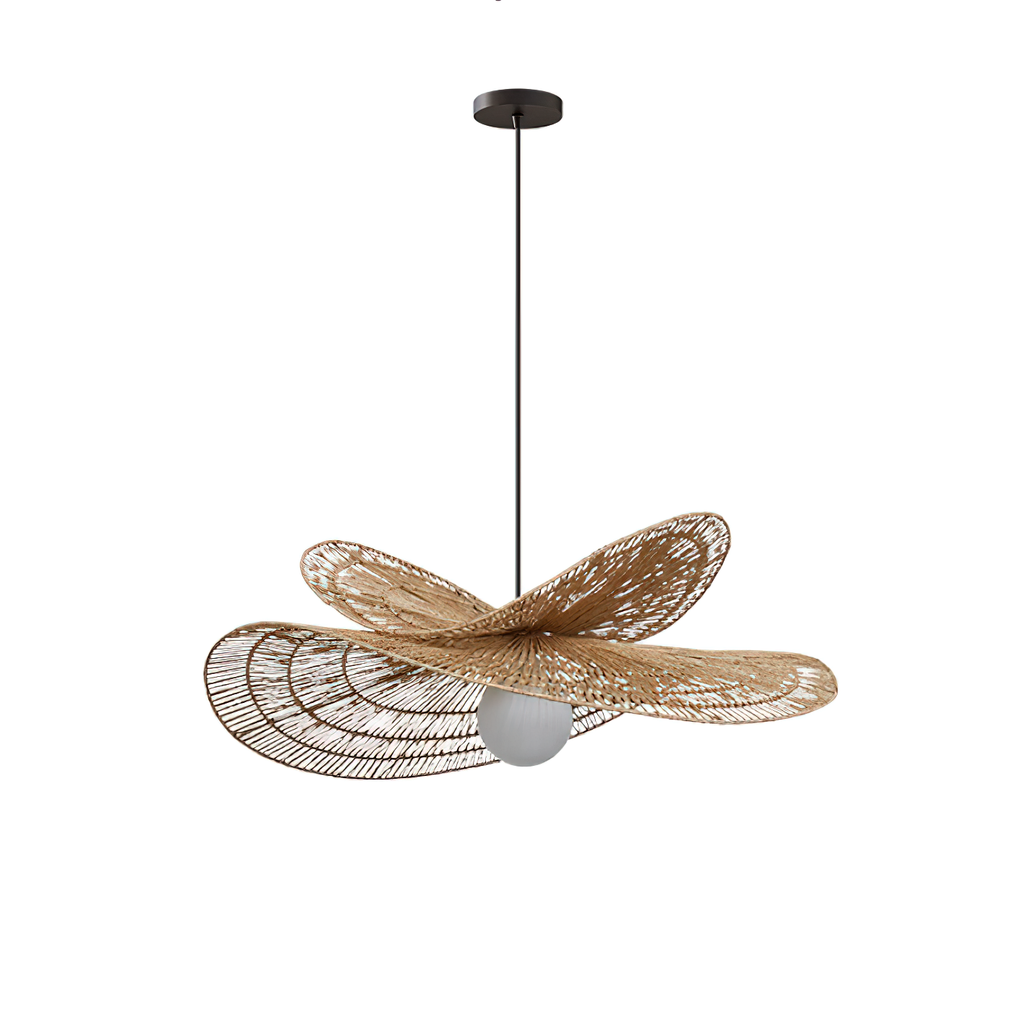 Bukolische Pendant Lamp Rattan Bloom