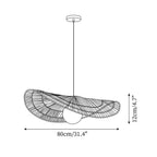 Bukolische Pendant Lamp Rattan Bloom