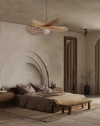 Bukolische Pendant Lamp Rattan Bloom