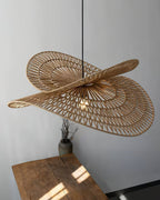 Bukolische Pendant Lamp Rattan Bloom