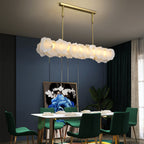 Burton Chandelier Alabaster Layered Halo