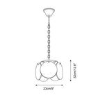 Caelina Pendant Lamp Swirling Glass Discs