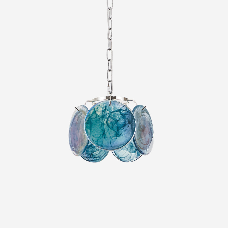 Caelina Pendant Lamp Swirling Glass Discs