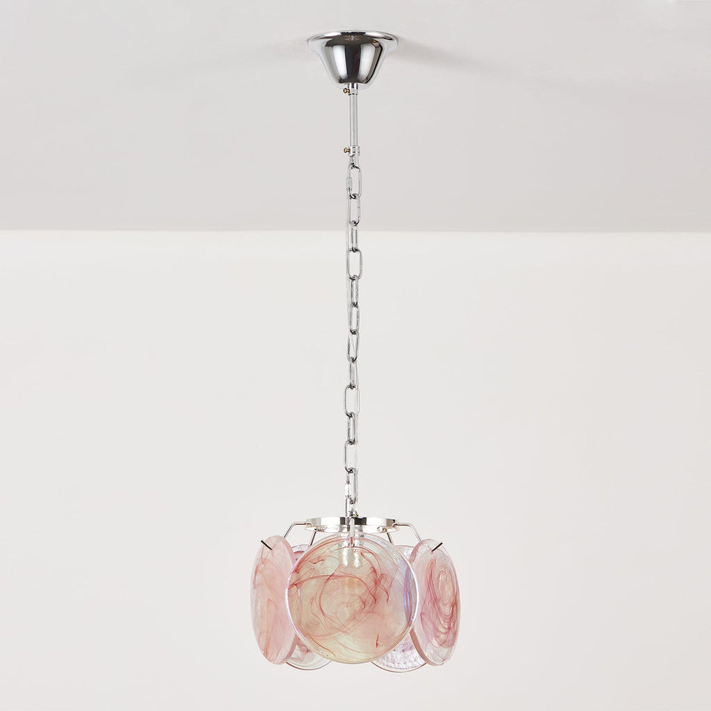 Caelina Pendant Lamp Swirling Glass Discs