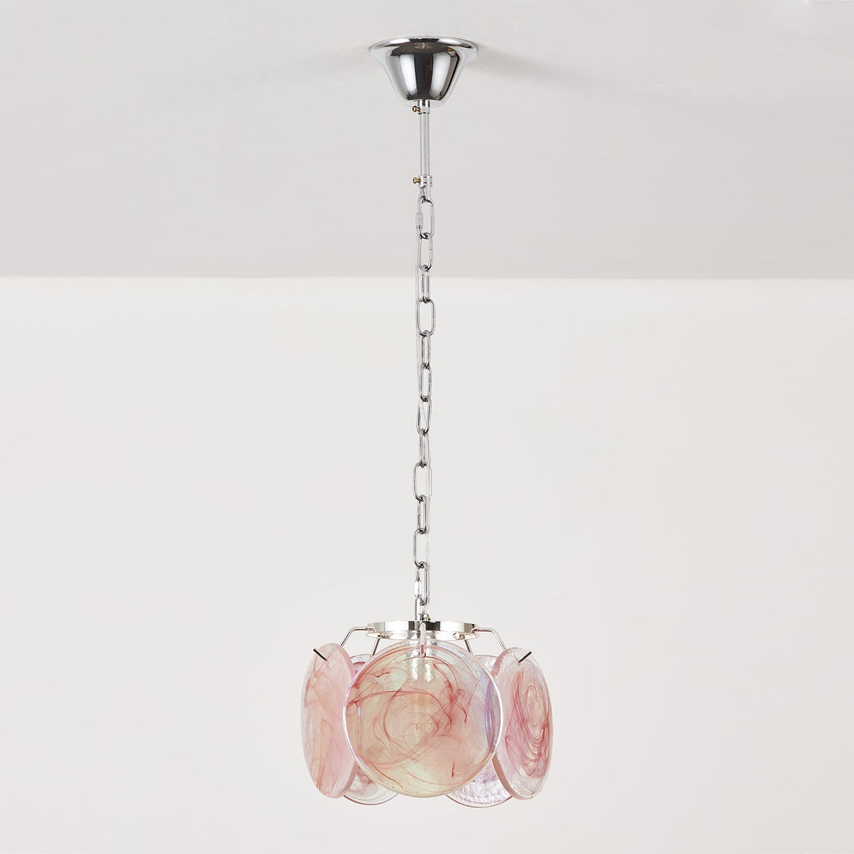 Caelina Pendant Lamp Swirling Glass Discs