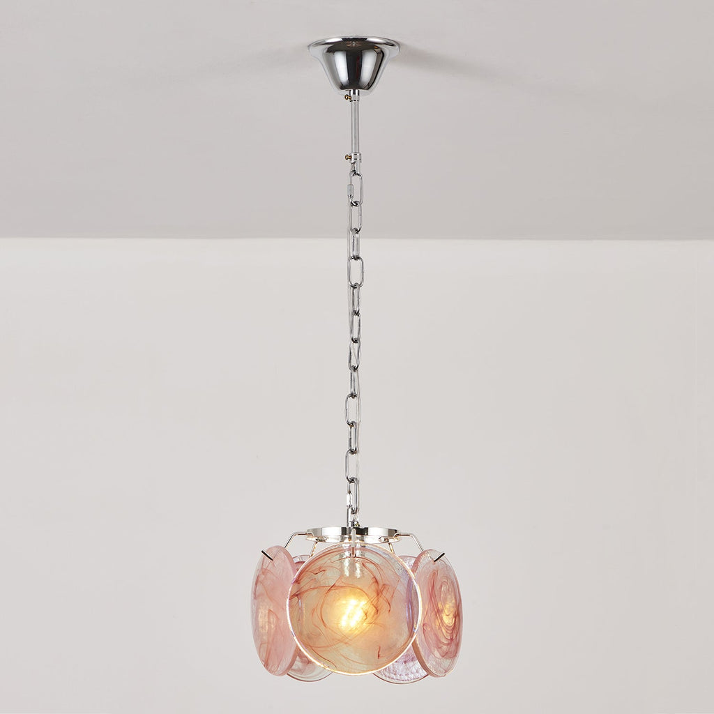 Caelina Pendant Lamp Swirling Glass Discs