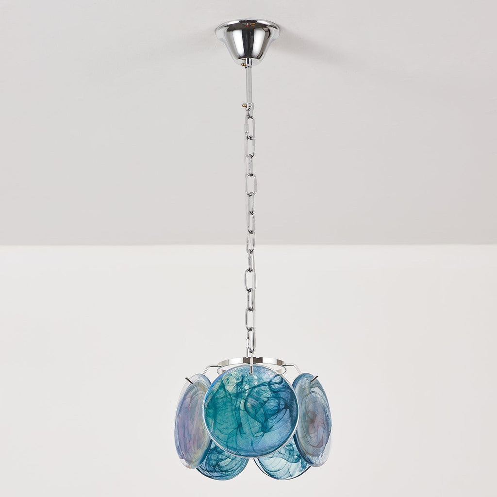 Caelina Pendant Lamp Swirling Glass Discs