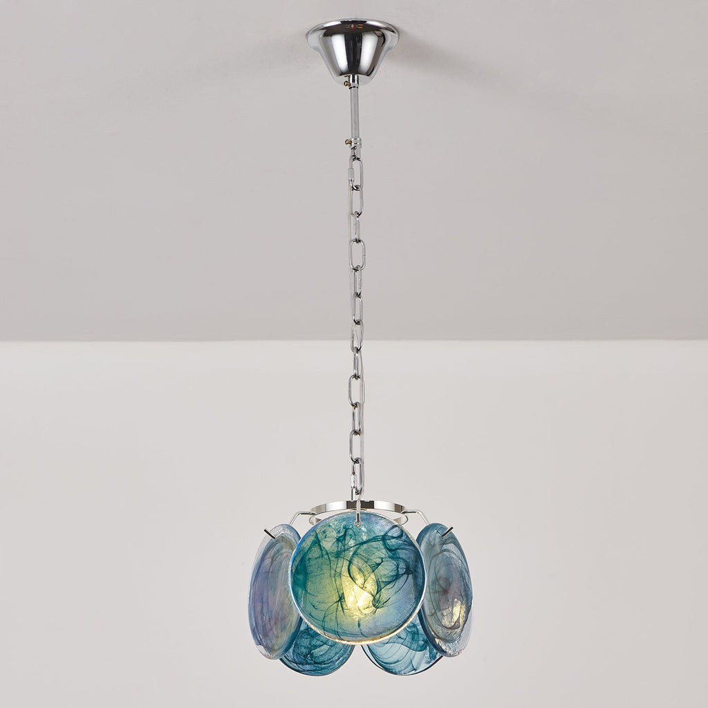 Caelina Pendant Lamp Swirling Glass Discs