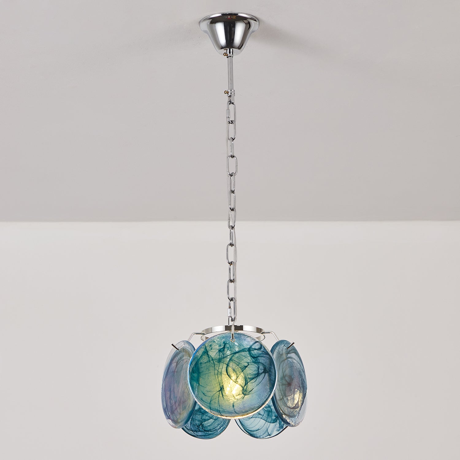 Caelina Pendant Lamp Swirling Glass Discs