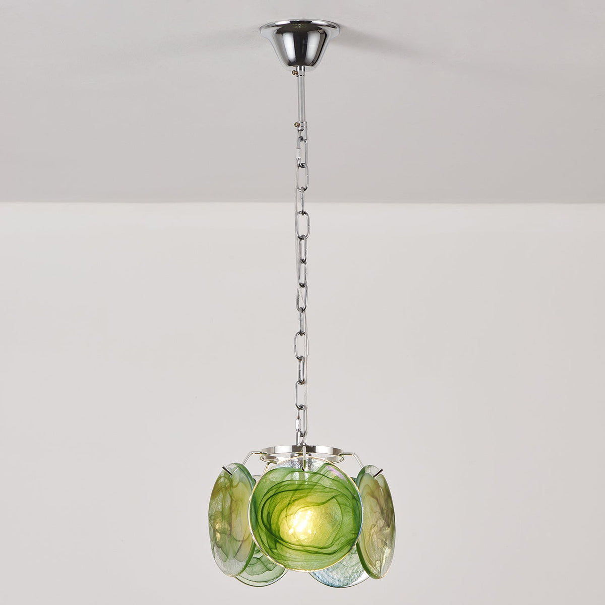Caelina Pendant Lamp Swirling Glass Discs