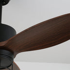 Ronan Industrial Wood Ceiling Fan Light