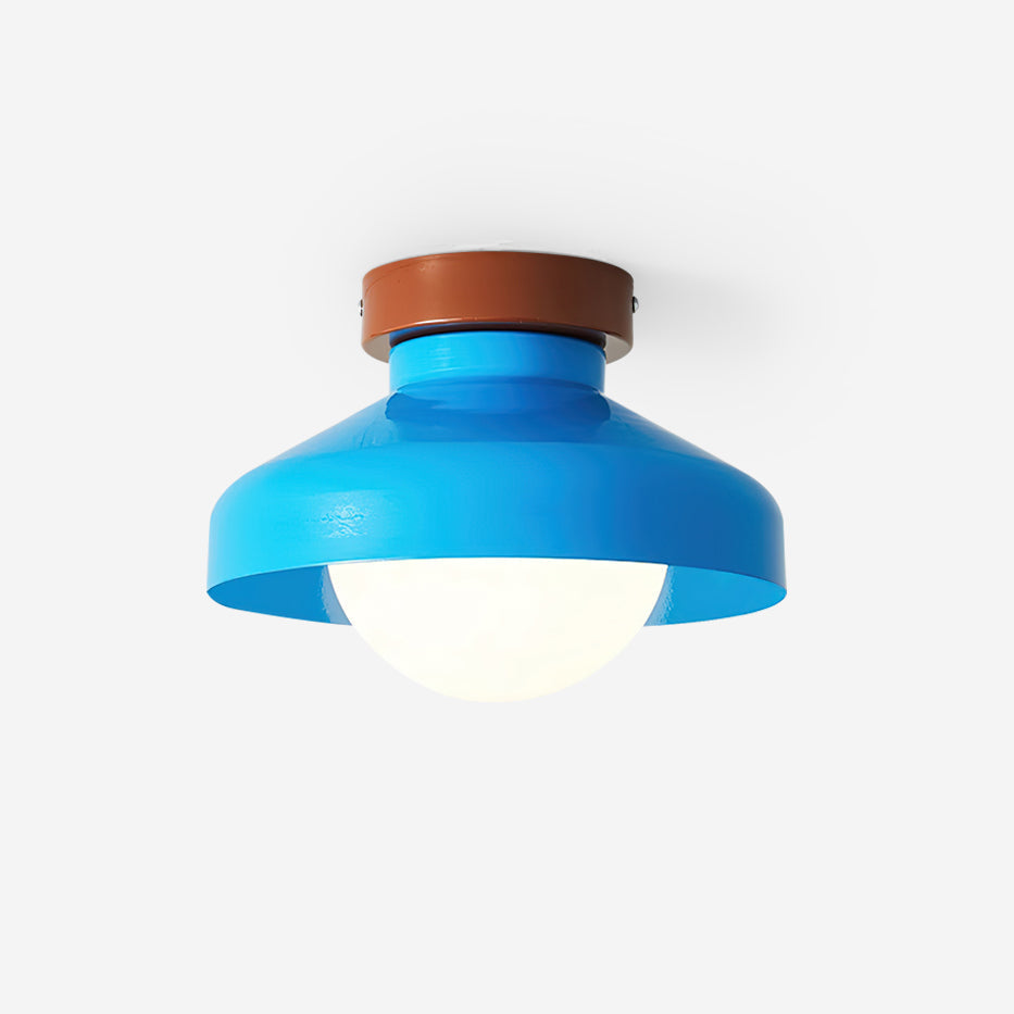 Solvane Blue Flush Mount Ceiling Light