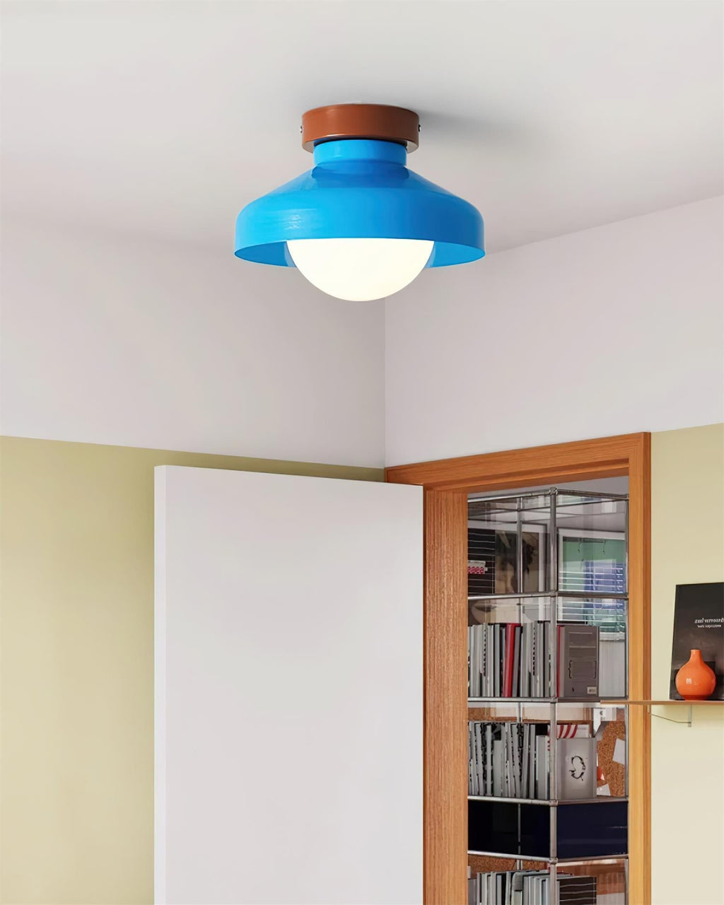 Solvane Blue Flush Mount Ceiling Light
