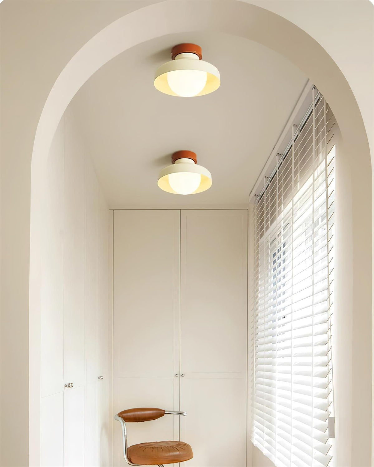 Solvane Blue Flush Mount Ceiling Light
