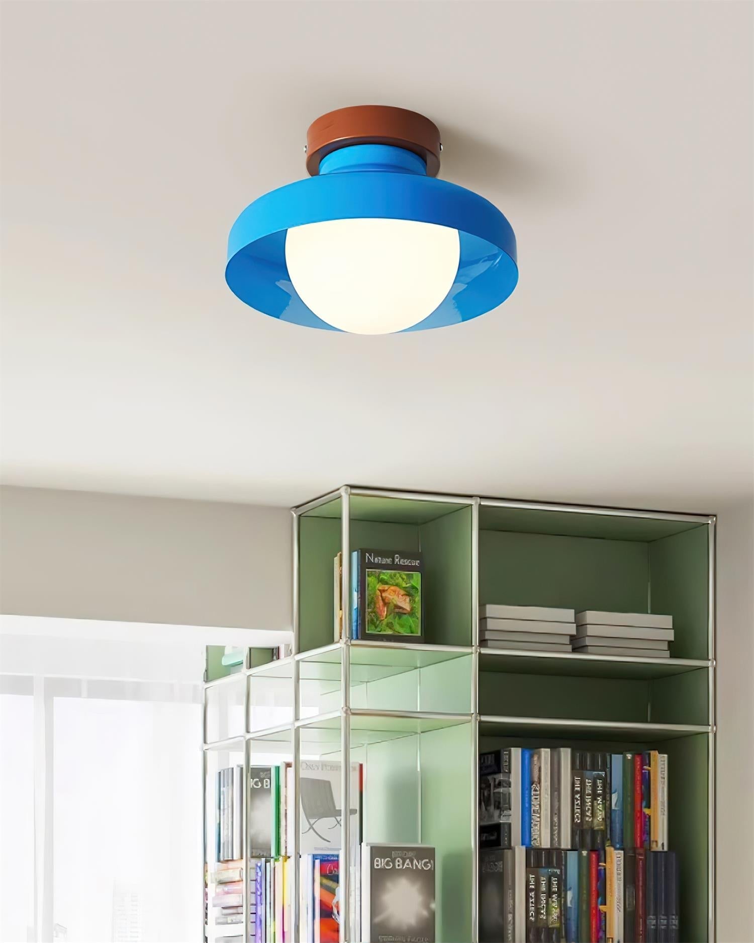 Solvane Blue Flush Mount Ceiling Light