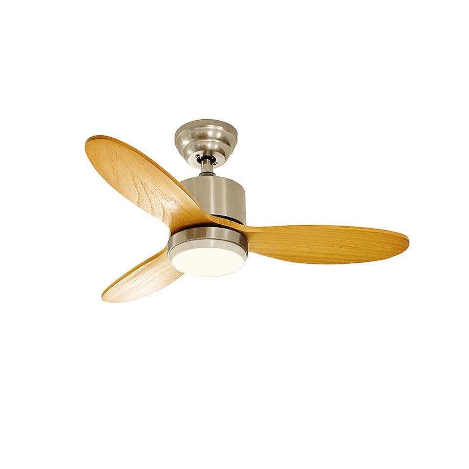 Essen Modern Minimalist Natural Wooden Acrylic Ceiling Fan Light