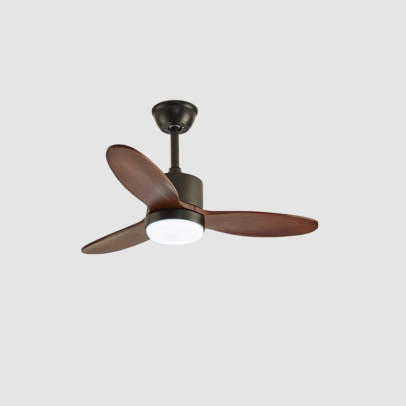 Essen Modern Minimalist Natural Wooden Acrylic Ceiling Fan Light