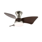 Mirella Silver Wood Ceiling Fan Light
