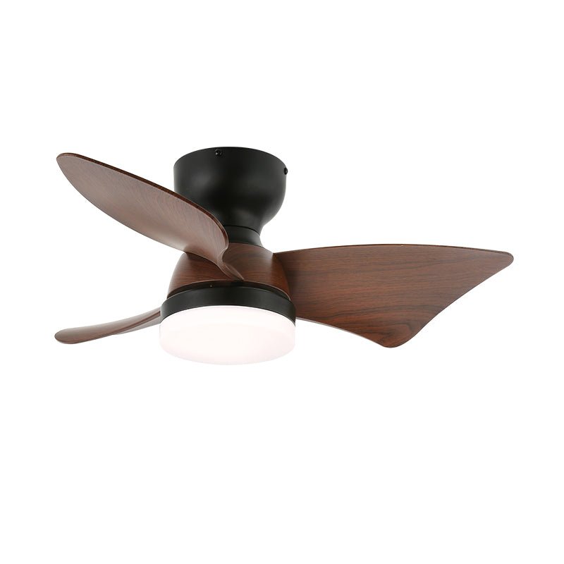 Mirella Silver Wood Ceiling Fan Light