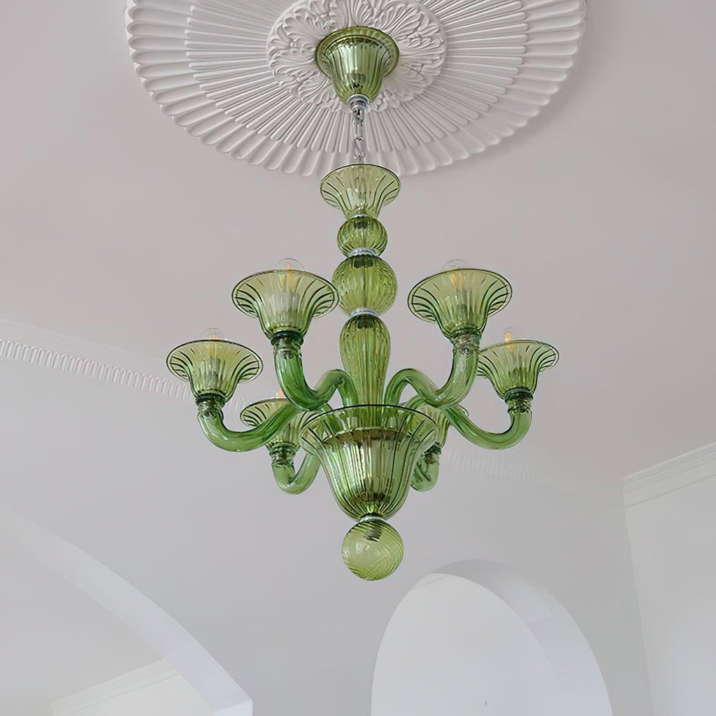 Aurora Chandelier Murano Glass Exotic