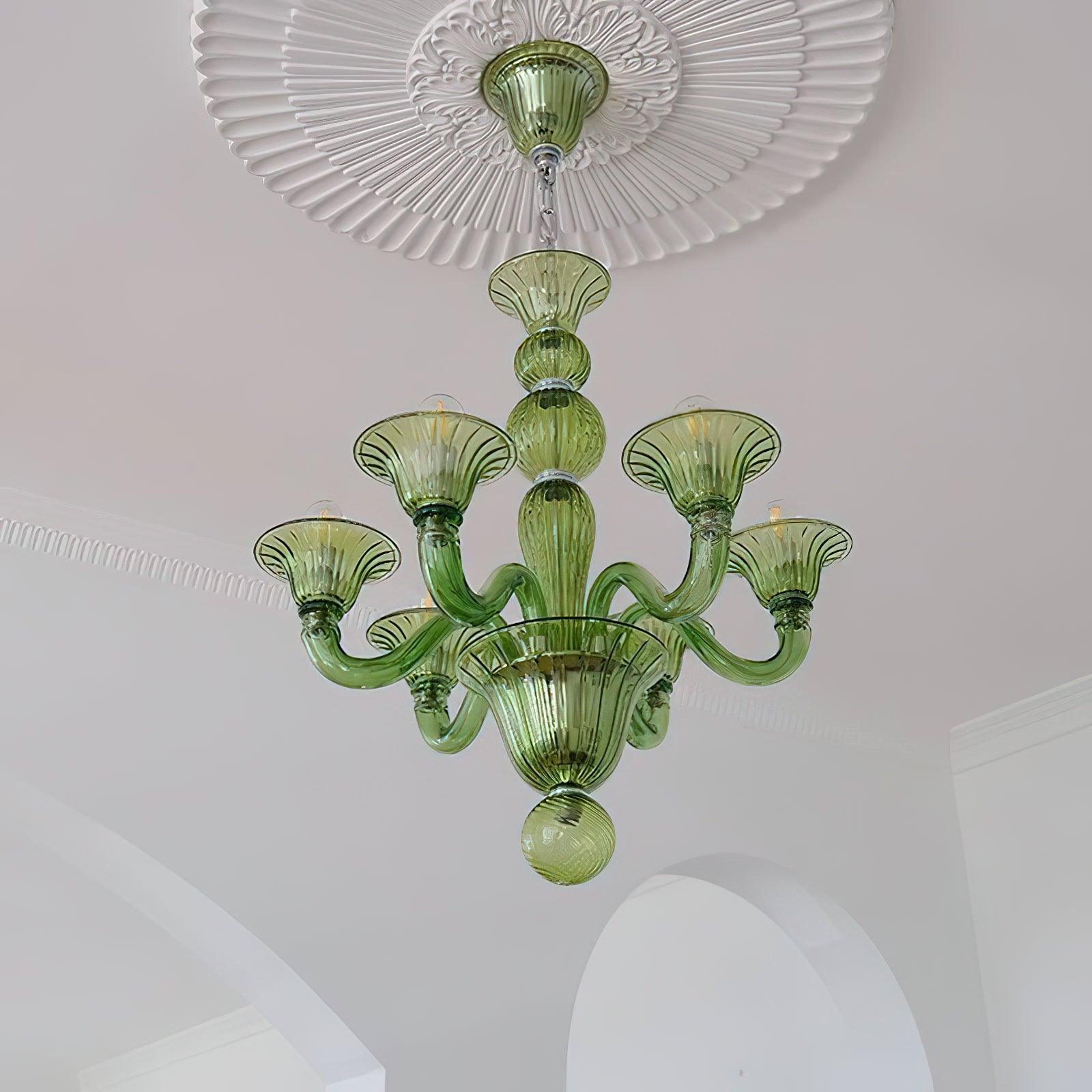 Aurora Chandelier Murano Glass Exotic