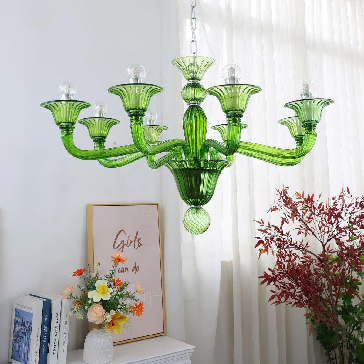 Aurora Chandelier Murano Glass Exotic