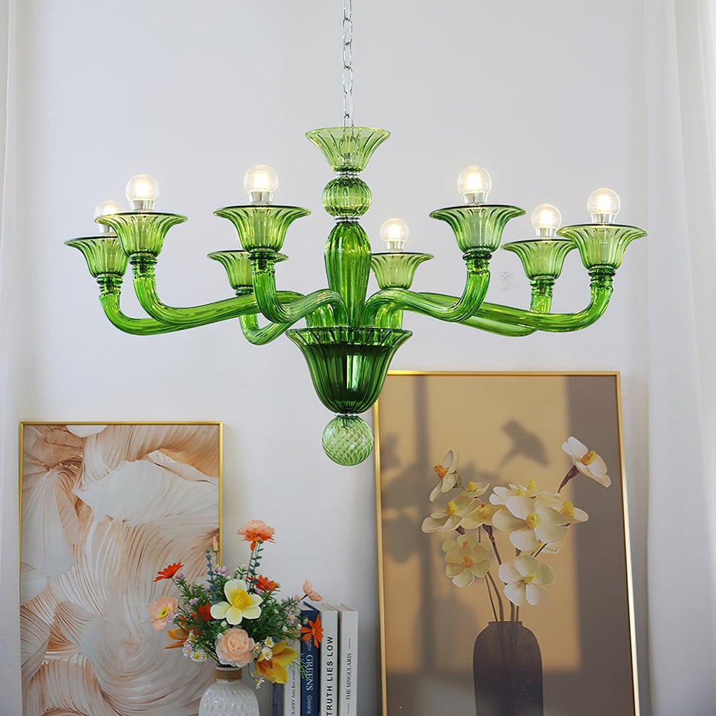 Aurora Chandelier Murano Glass Exotic