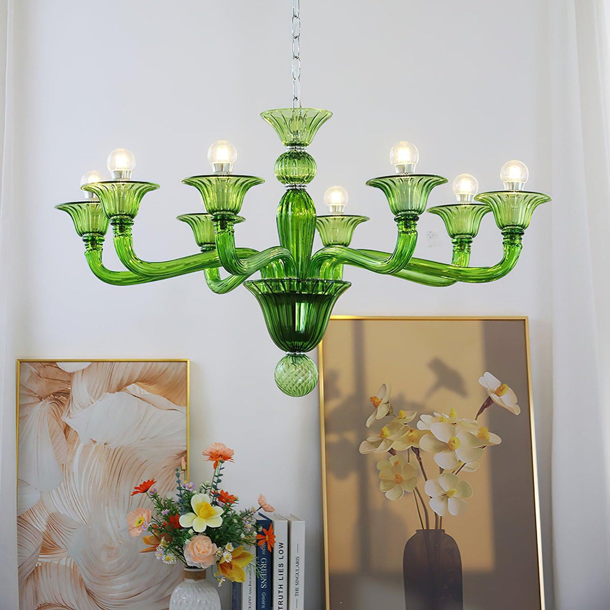 Aurora Chandelier Murano Glass Exotic
